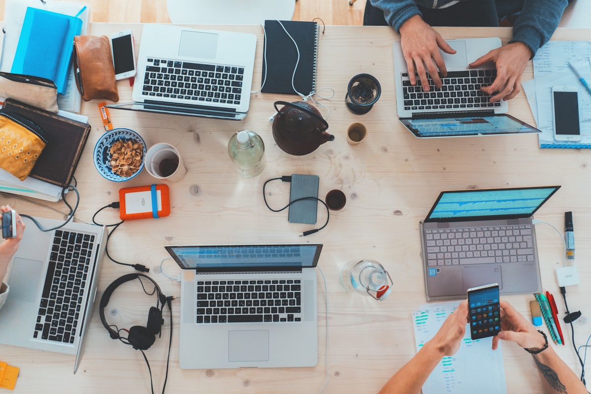 Product squad shipping at their desks